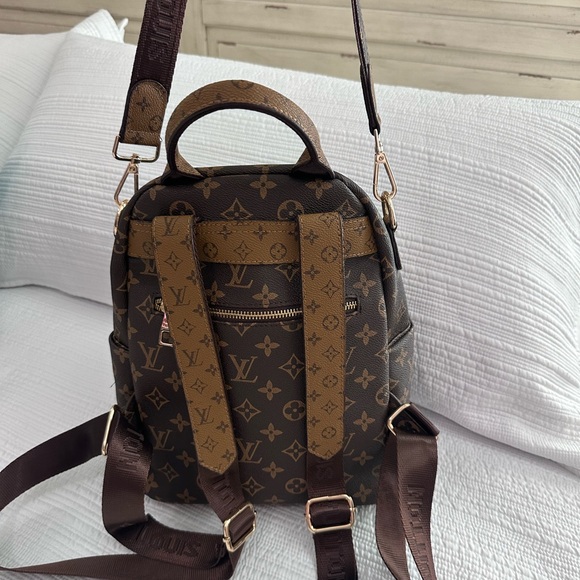 LV Cambas Brown Monogram Mini Backpack with Gold Hardware - Picture 11 of 16